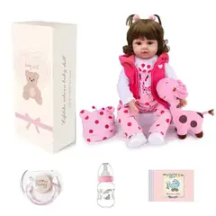 GENERICO - Muñecas Reborn De Silicona Cuerpo Completo 18 Pulgadas Rosada
