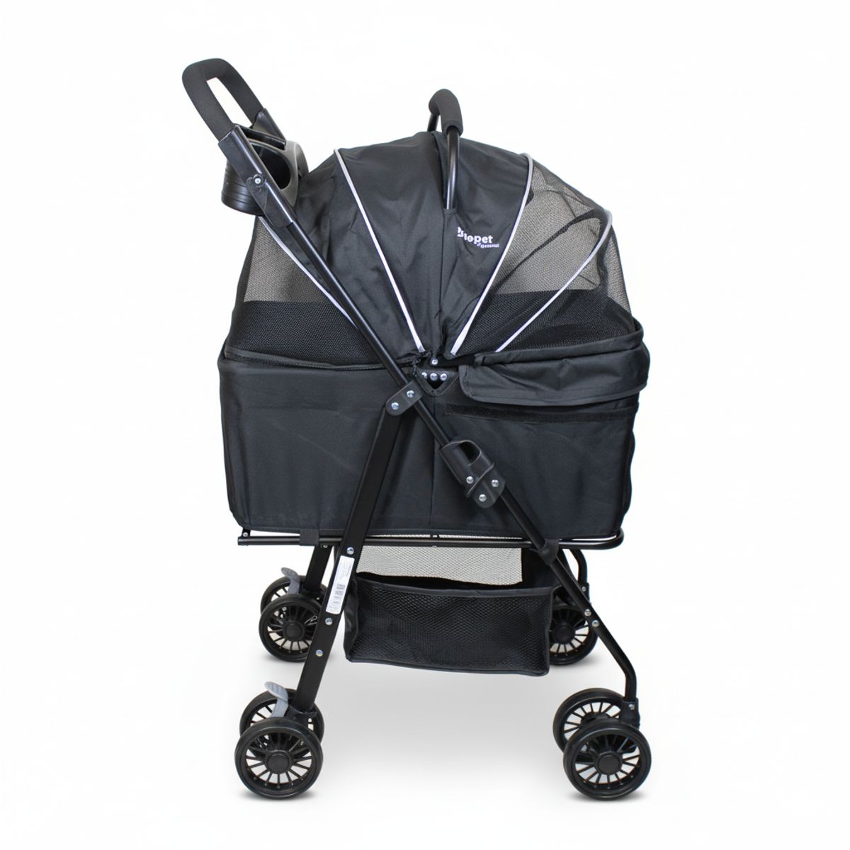 BEBESIT - Coche para Mascotas Transportable  2 en 1 FlexiPet Gold Gris