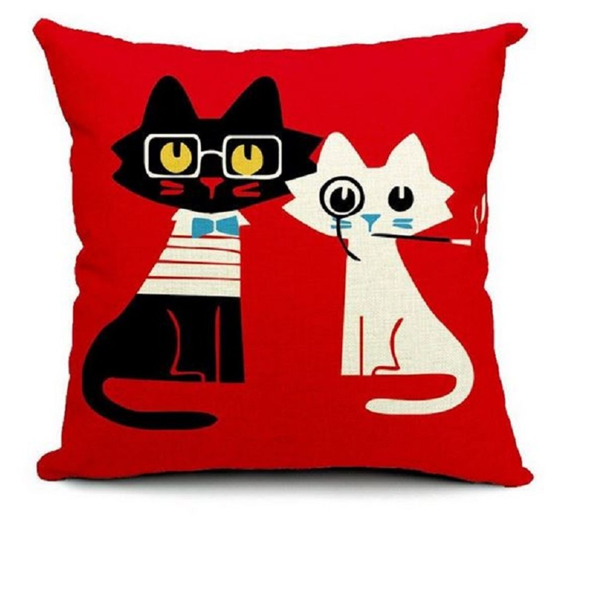 GENERICO - Cojines decorativos con diseños de animales 45 x 45 cm