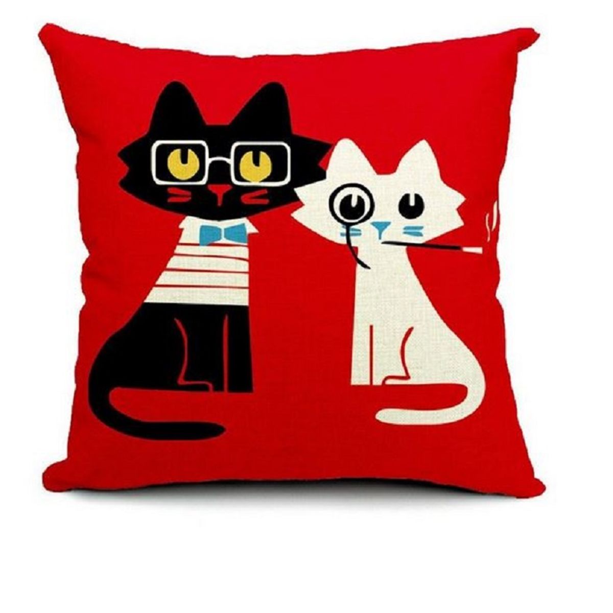 GENERICO - Cojines decorativos con diseños de animales 45 x 45 cm