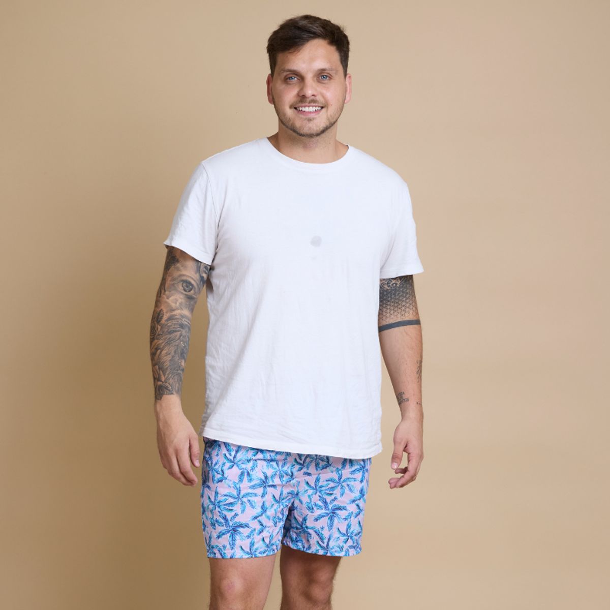 SIMPLY B - Traje de baño tropical hombre