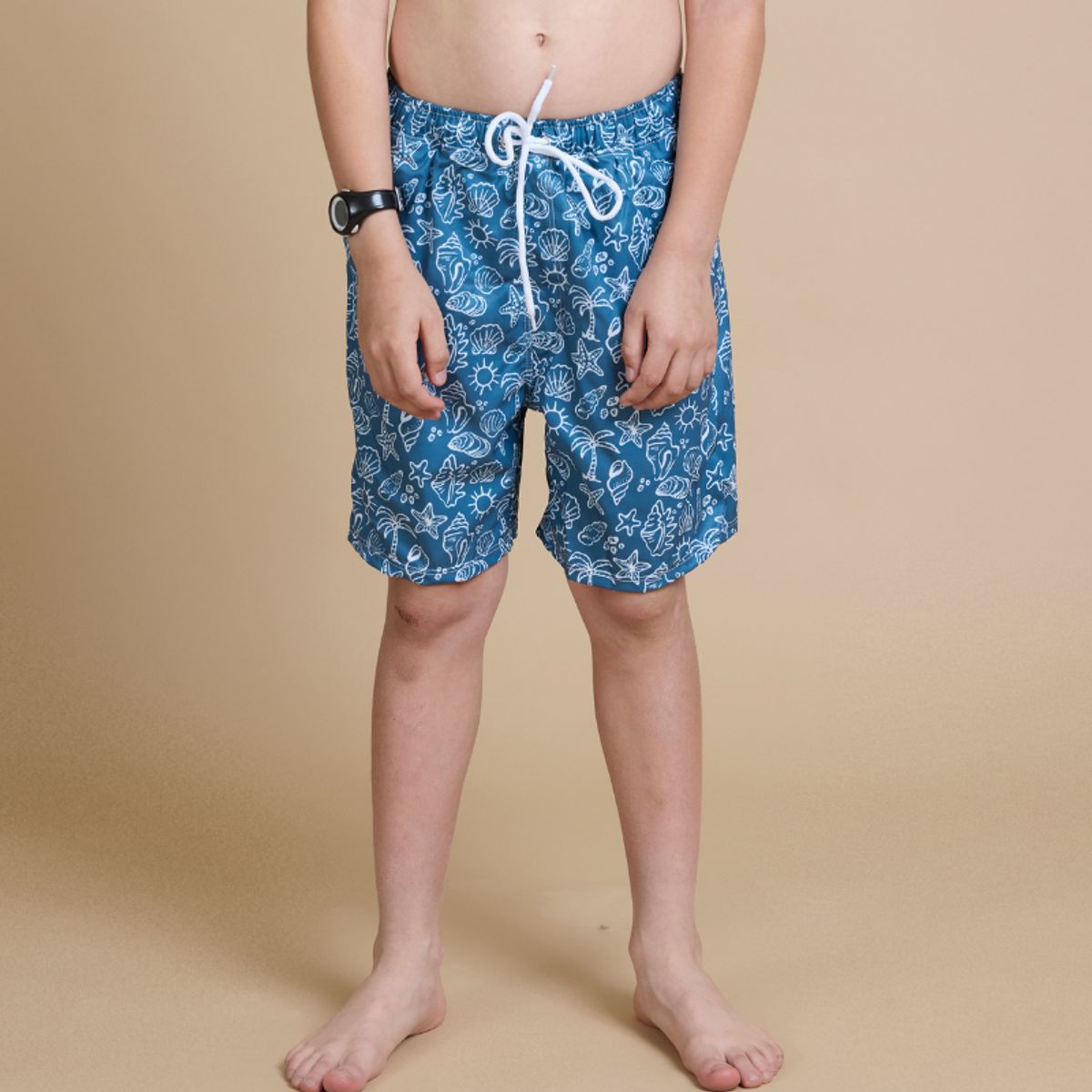 SIMPLY B - Traje de baño verano azúl niño