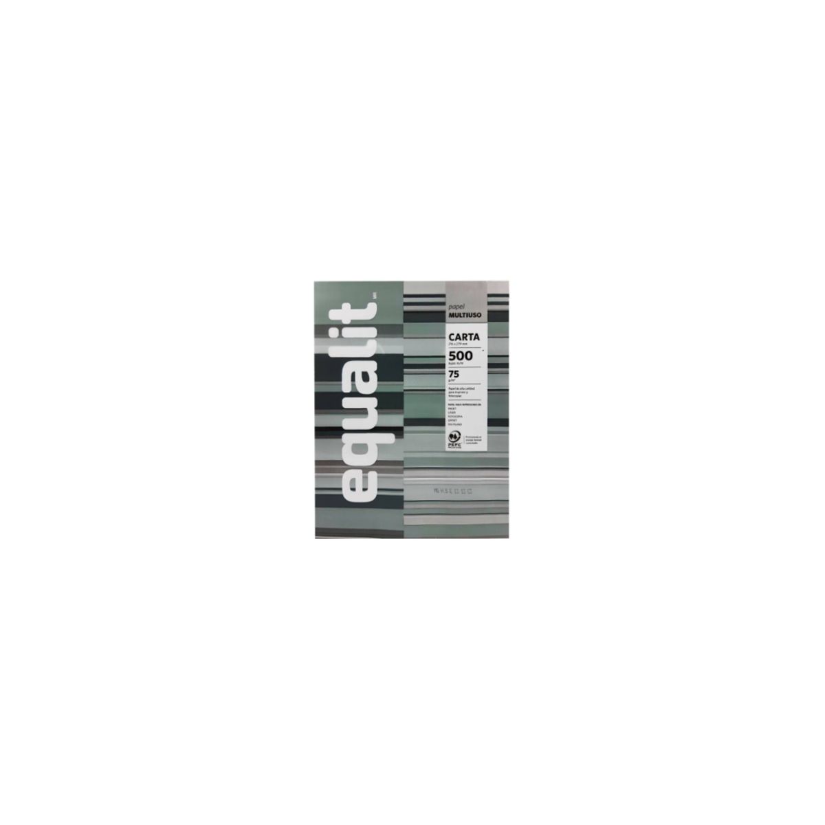 EQUALIT - PAPEL FOTOCOPIA EQUALIT CARTA MULTIUSO 75 G 500 HOJAS