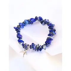 GENERICO - Pulsera de piedra natural Lapislázuli Verdad & Sabiduría