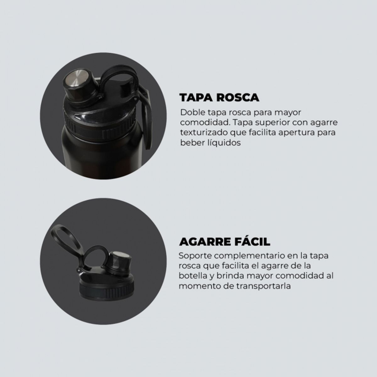 GENERICO - Botella Térmica turquesa Acero Inox 800ml