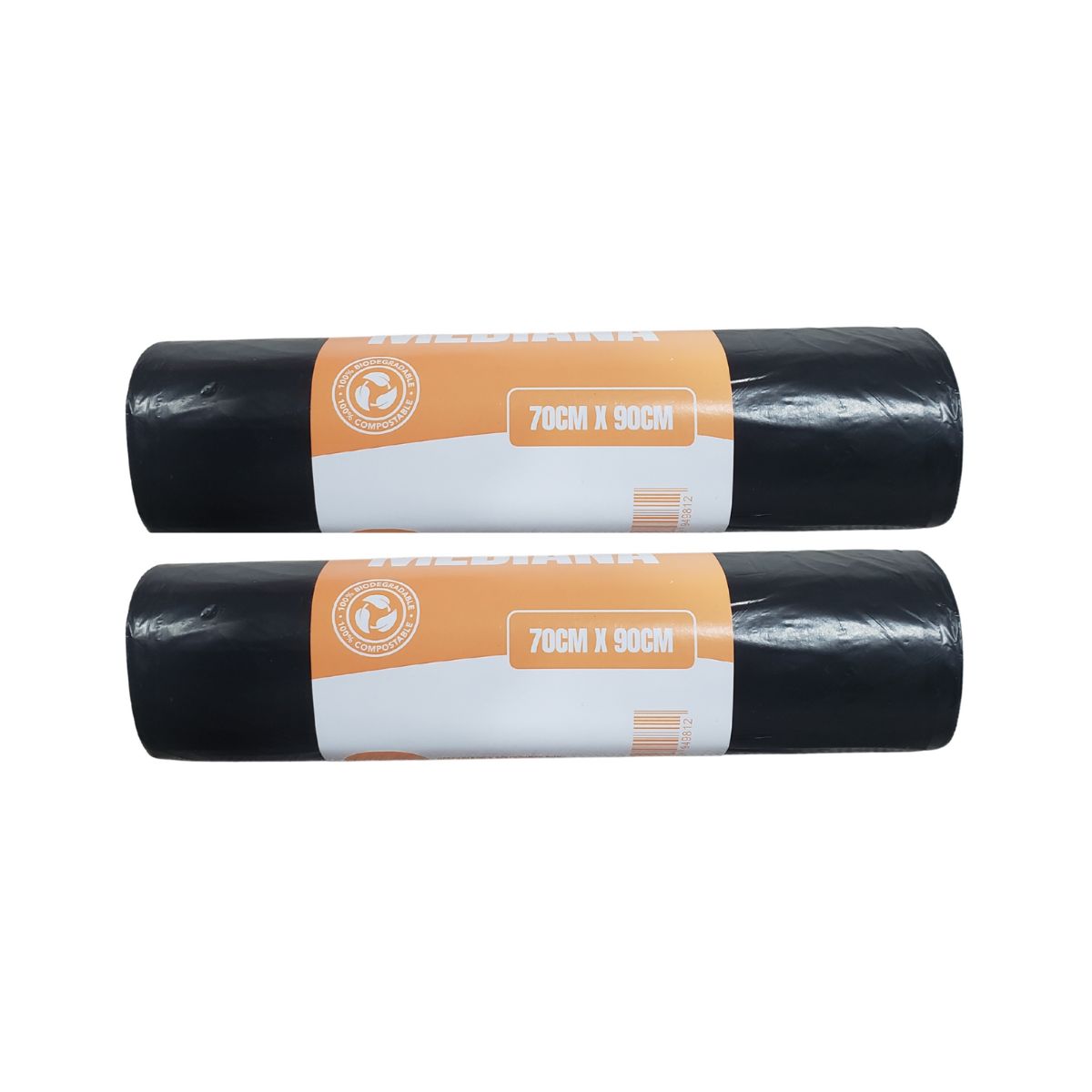 GENERICO - Pack 2 Rollos Bolsas de Basura Mediana 70x90cm.