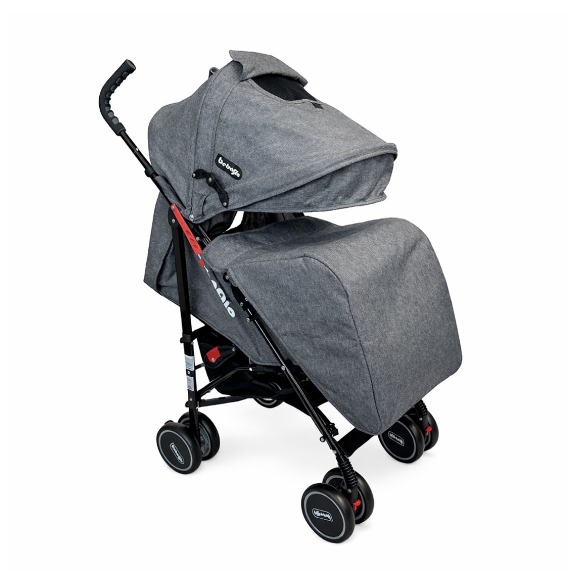 BEBEGLO - Coche Paseo Bebeglo RS-1380L-9 Gris