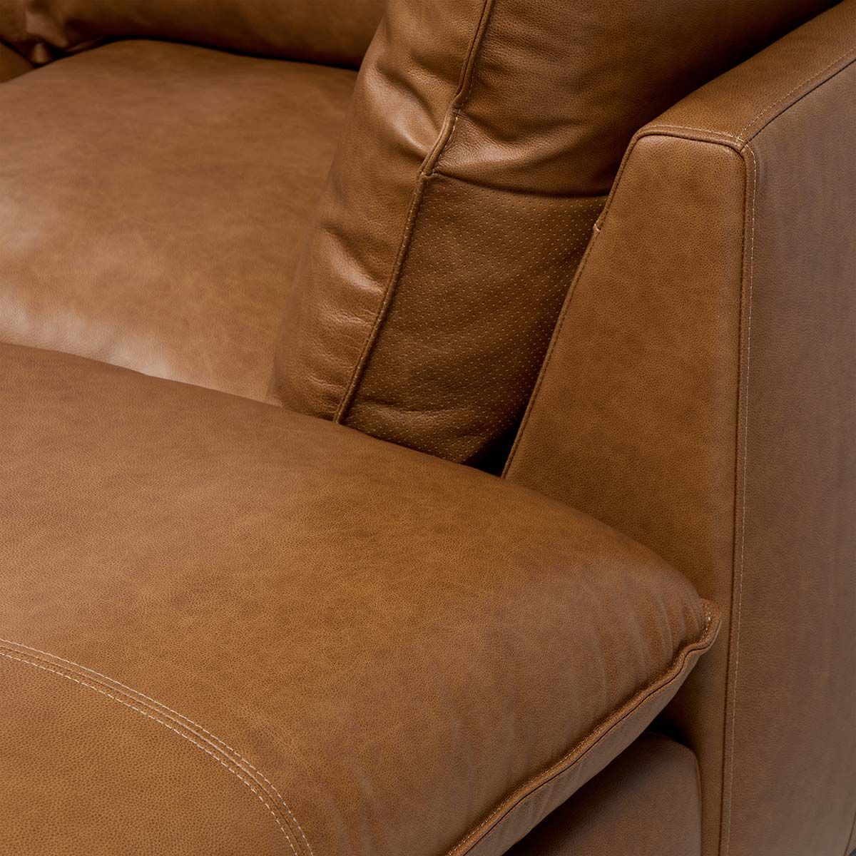 ROSEN - Otoman Seattle Cuero Camel
