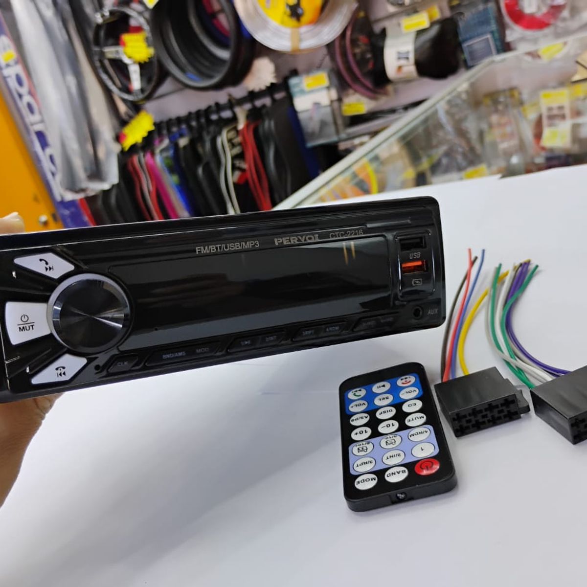 GENERICO - Radio reproductor 1 Din con Bluetooth, llamadas Bluetooth, MP3, USB, SD modelo 2216
