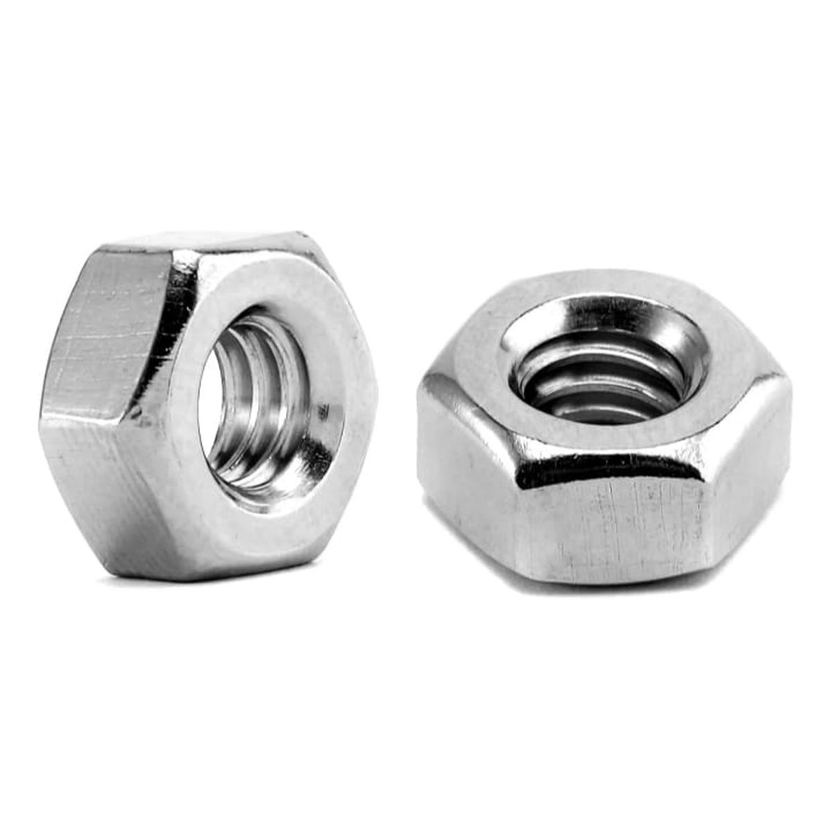 GENERICO - Tuerca Hexagonal Zincada 1/4 - 20 (100 Unidades)