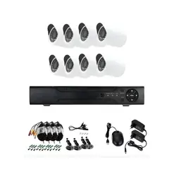 GENERICO - Kit Seguridad CCTV AHD 8 Cámaras 1080P Visión Nocturna P2P 5G