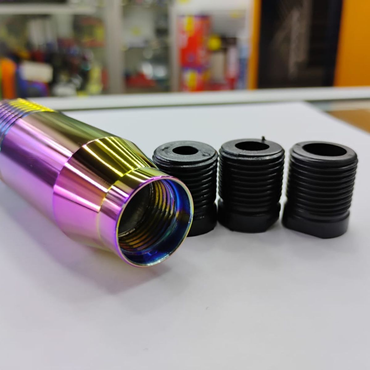 GENERICO - Pomo Perilla de cambio universal metalico 8.5cm TORNASOL