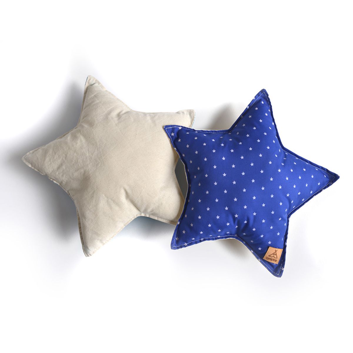 GENERICO - Cojin infantil estrella, modelo Azúl estrellas