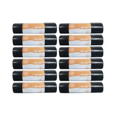GENERICO - Pack 12 Rollos Bolsas de Basura Mediana 70x90cm