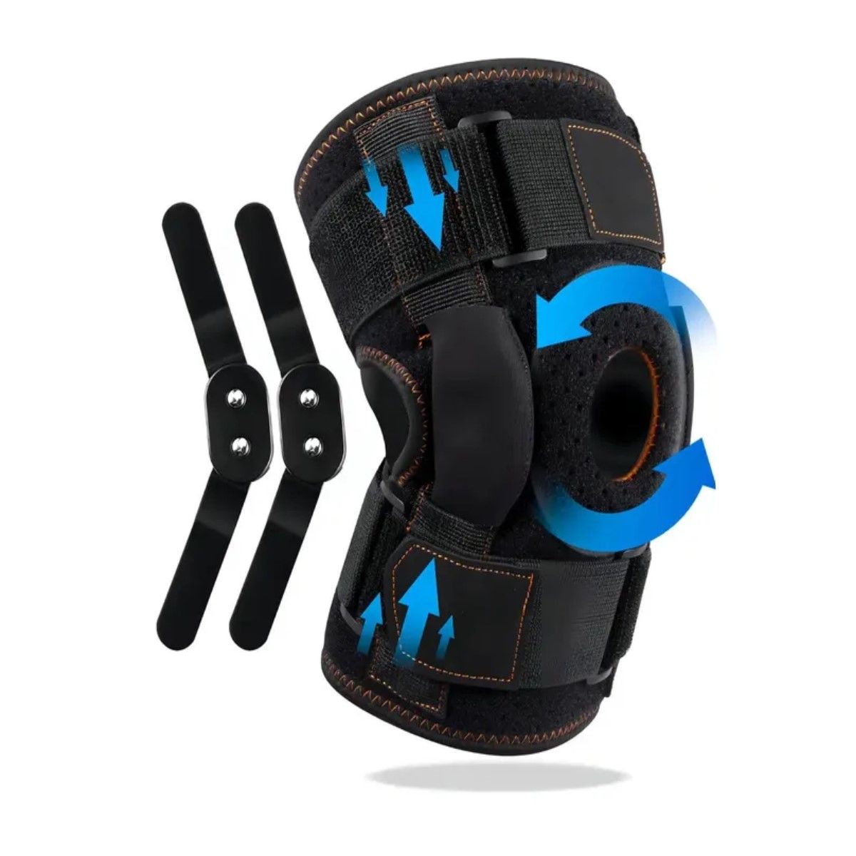 GENERICO - Rodilleras Neopreno Unisex Con Placas De Acero Para Fitness Color Negro Talla M BELUG