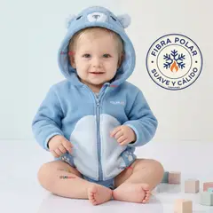 JUMP KIDS - Polerón Polar Con Capucha Invierno Bebé Niño Arctic Bear