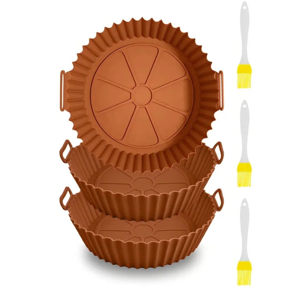 GENERICO - Bandeja Silicona Kokila Para Freidora Aire Antiadherente 3 BELUG