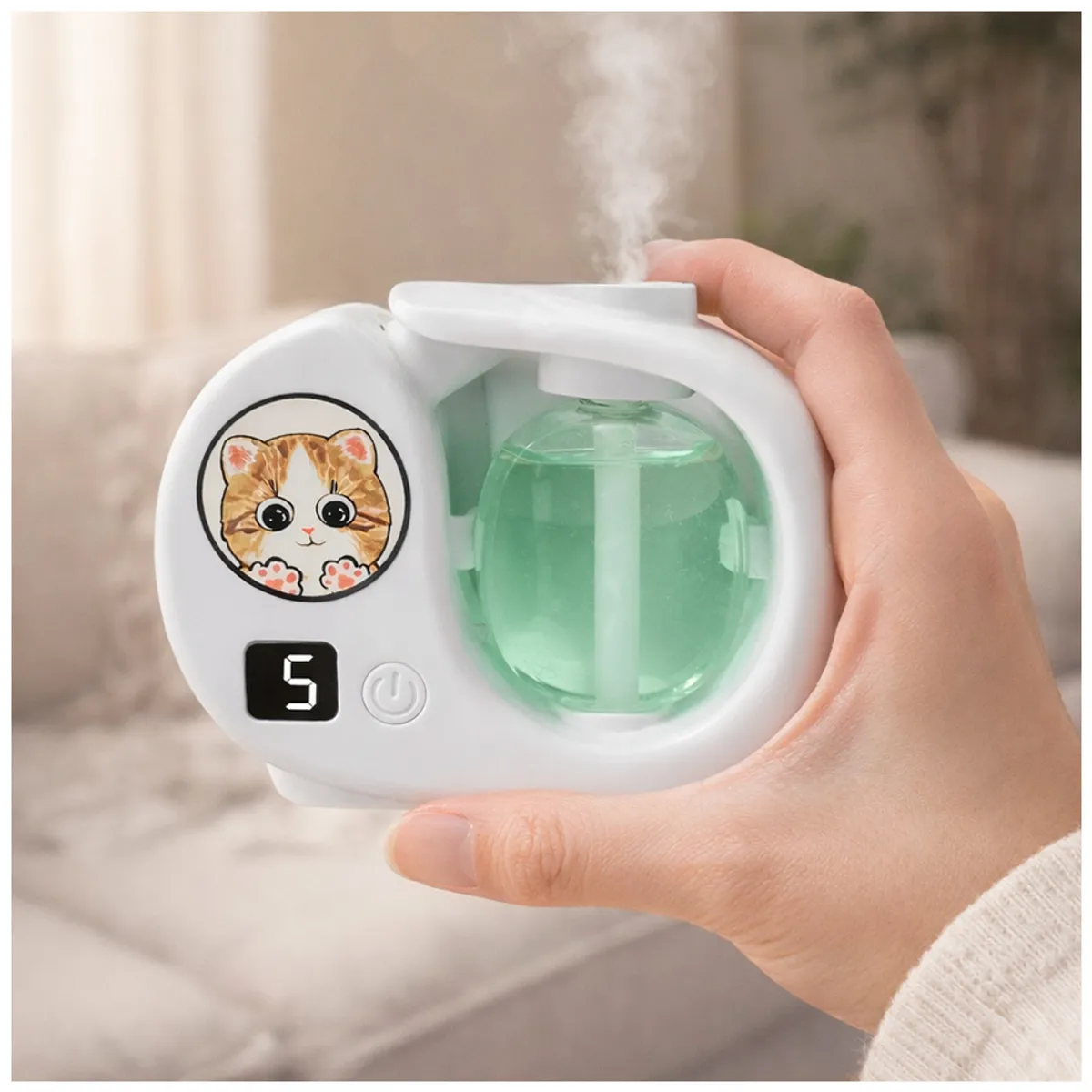 IRM - Aromatizante Mini Difusor de Fragancia Automático Recargable