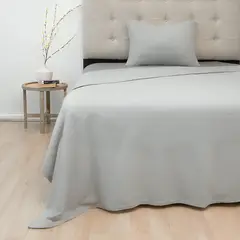 DORAL - Sábanas Polar Composé 1.5 Plazas Bicolor Gris