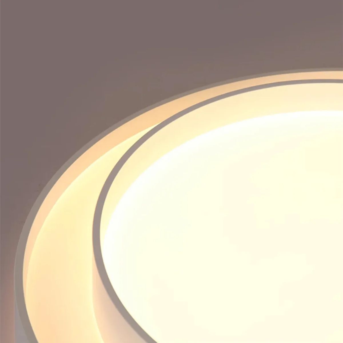 GENERICO - Lámpara Led Techo Doble Anillo 3 Tonos 16 Moderna Dormitorio