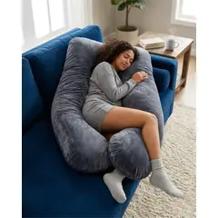 GENERICO - Almohada de Lactancia y Embarazo Multifuncional Ergonómica