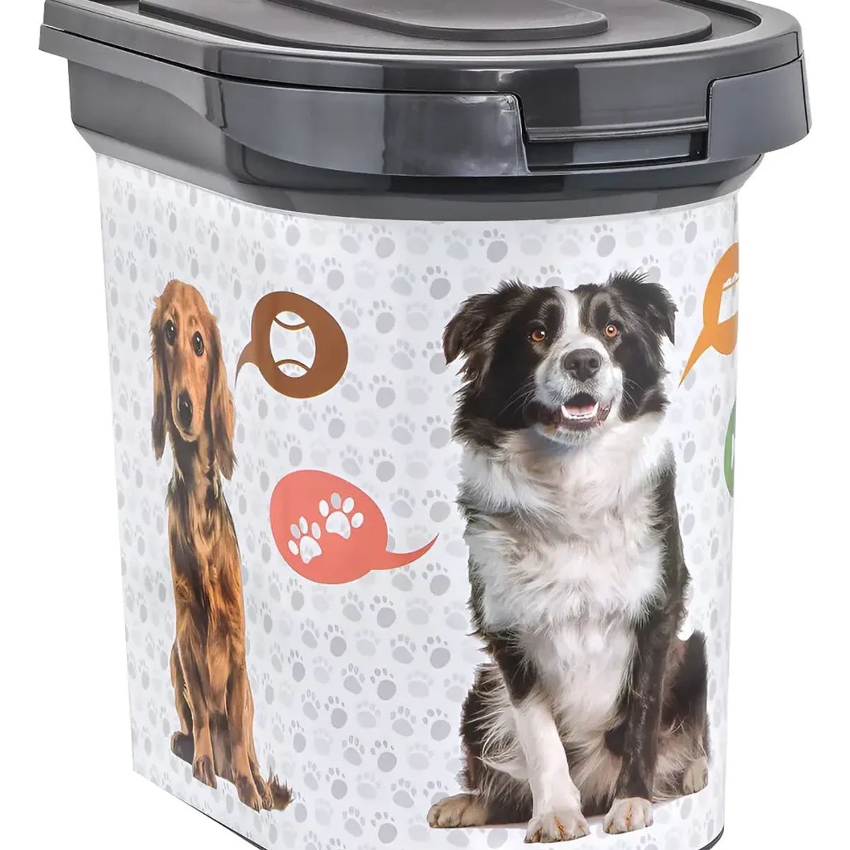 PLASTIC - Contenedor Alimento Mascota Ruedas 33litros 34x41x43cm