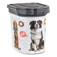 PLASTIC - Contenedor Alimento Mascota Ruedas 33litros 34x41x43cm
