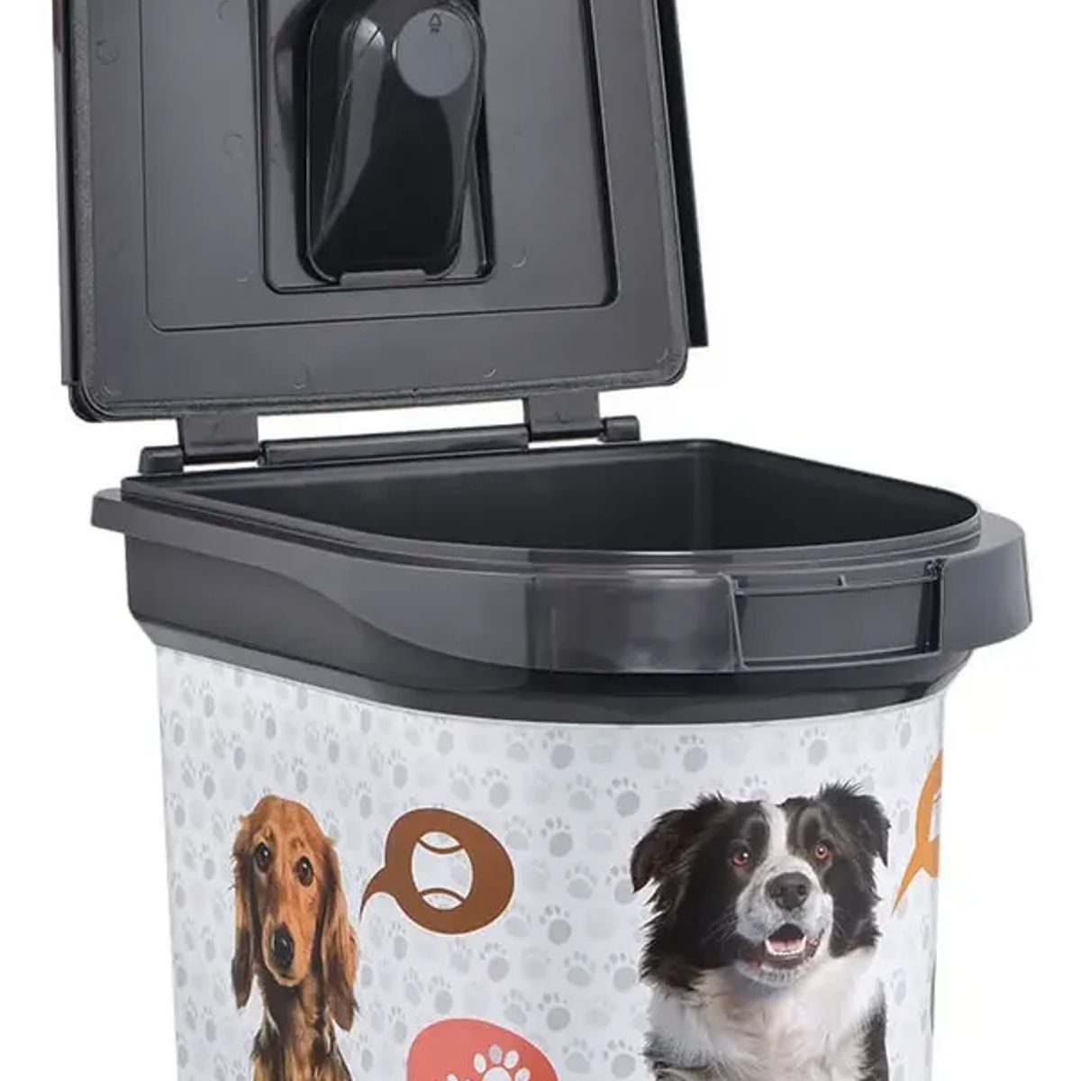 PLASTIC - Contenedor Alimento Mascota Ruedas 33litros 34x41x43cm