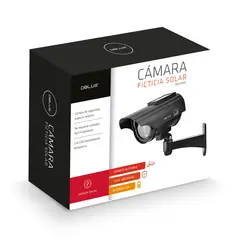 DBLUE - Cámara de Seguridad Ficticia Solar DBCAM901