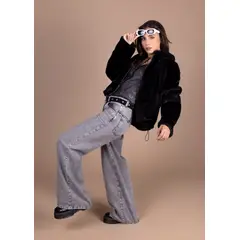 EFESIS - Jeans Palazzo Tiro Medio Mujer