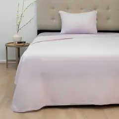 DORAL - Sábanas Polar Composé 1.5 Plazas Bicolor Morado