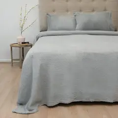 DORAL - Sábanas Chiporro Lisa 2 Plazas Gris