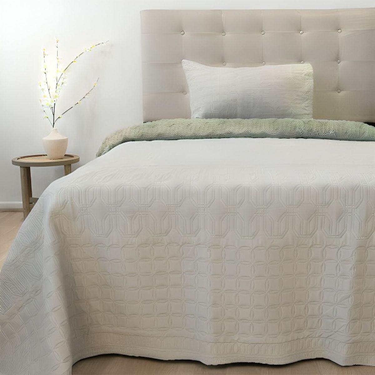 DORAL - Quilt Hotpress Viena Con Sherpa 2.5 Plazas  Arena  Doral
