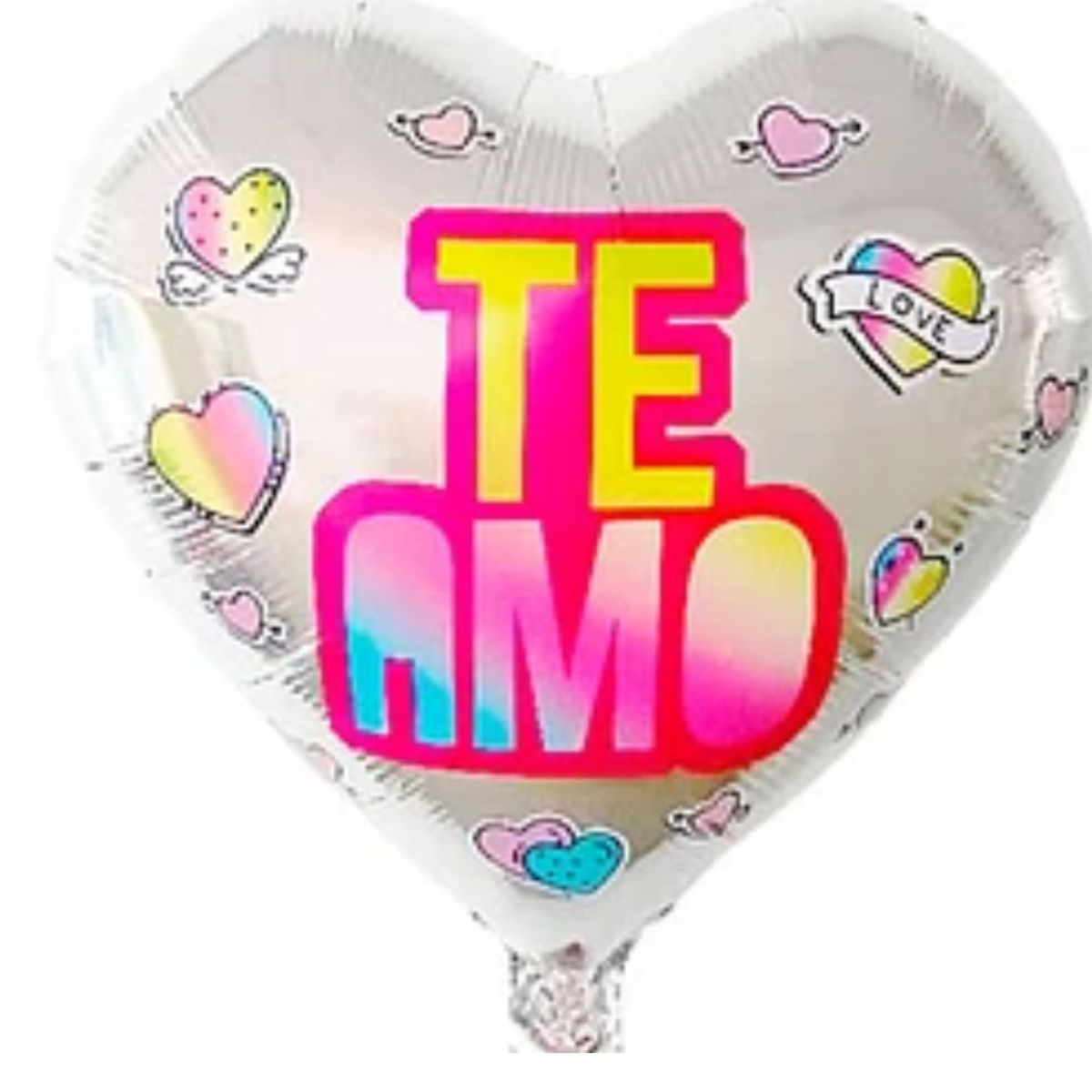 GENERICO - Globo metálico corazón te amo 45cm
