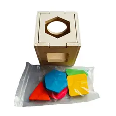 GENERICO - Caja Forma Chica Juguete Madera