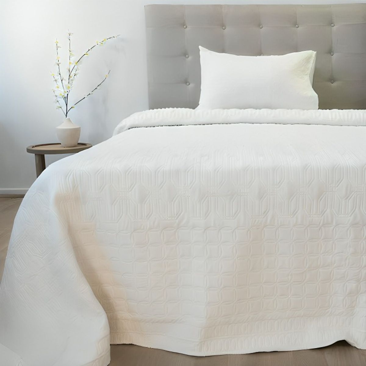 DORAL - Quilt Hotpress Viena Con Sherpa 2 Plazas  Beige  Doral