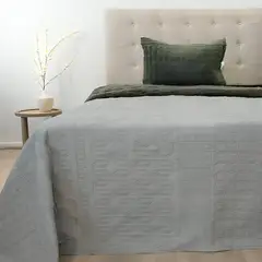 DORAL - Quilt Hotpress Viena Con Sherpa 2 Plazas Gris