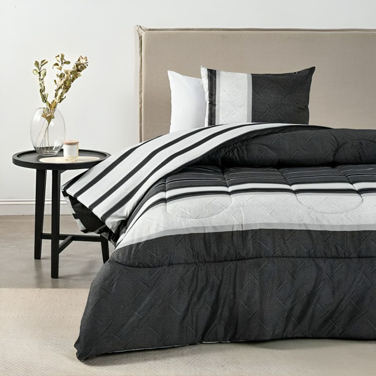AMERICAN FAMILY - Plumón Estampado 1.5 Plazas  Zircon  American Family by Cannon