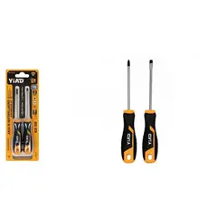 GENERICO - JUEGO DE DESTORNILLADORES 2PCS PUNTA ESTRELLA Y PALETA MAGNETICA 75MM