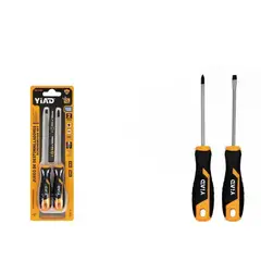 GENERICO - JUEGO DE DESTORNILLADORES 2PCS PUNTA ESTRELLA Y PALETA MAGNETICA 100MM