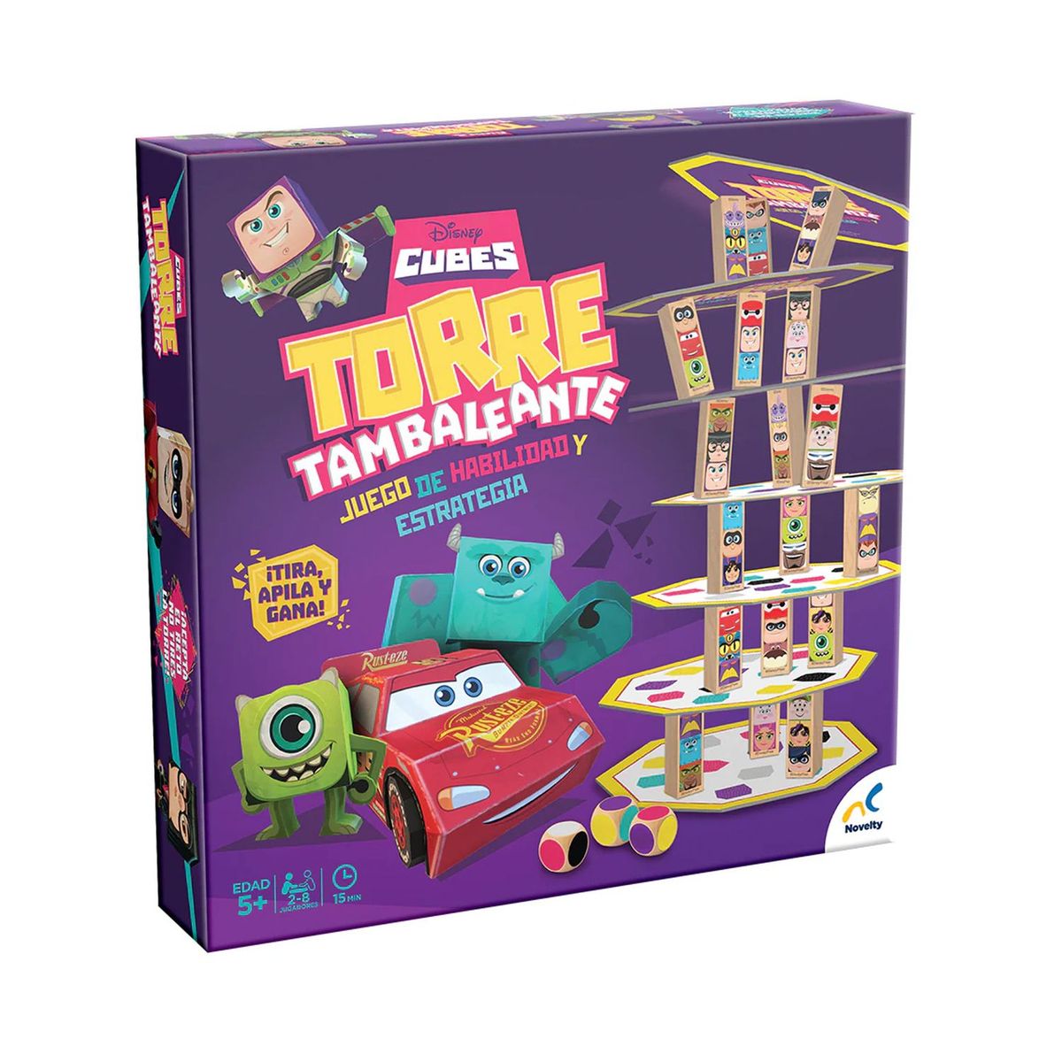 DISNEY - Juego de Mesa Torre Tambaleante Disney