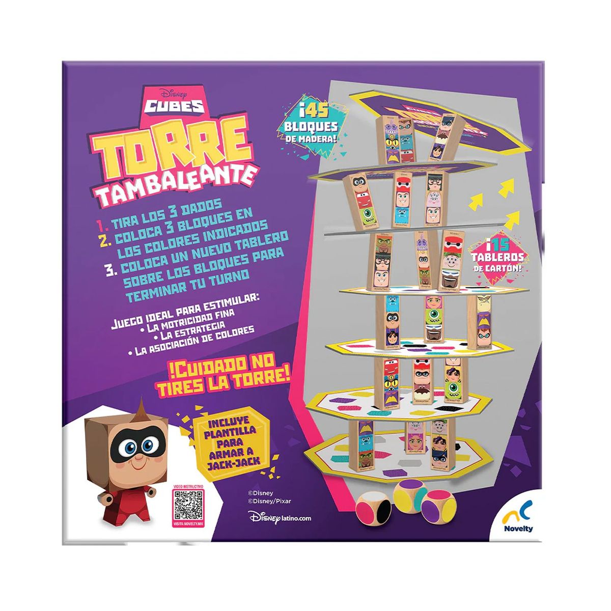 DISNEY - Juego de Mesa Torre Tambaleante Disney