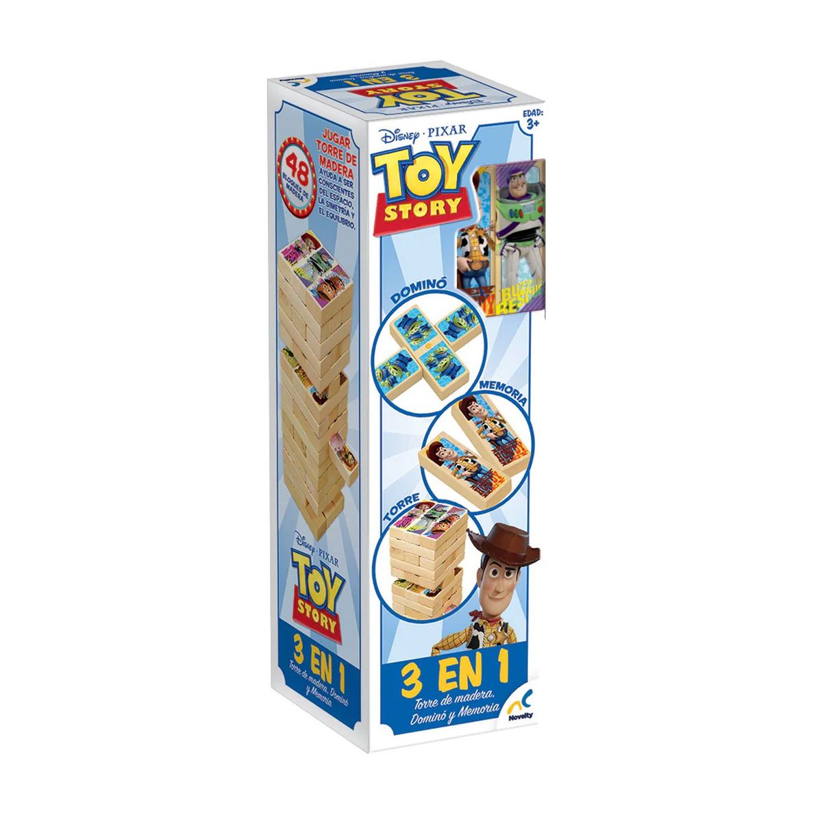 DISNEY - 3 Juegos en 1 Torre Toy Story