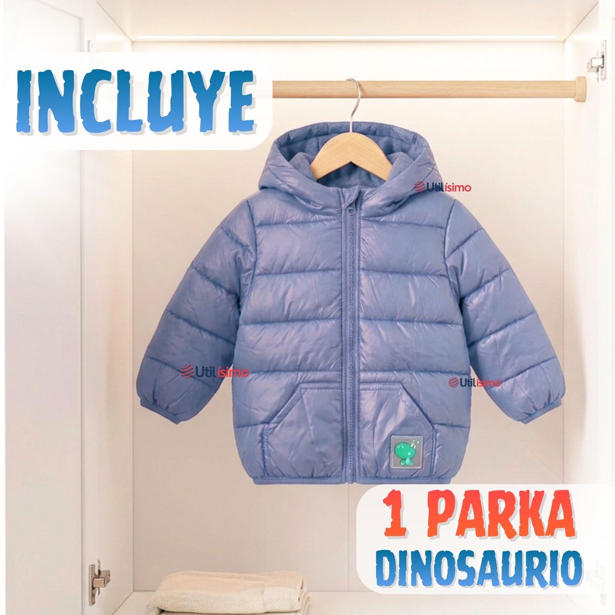 JUMP KIDS - Parka Dinosaurio Con Capucha Manga Larga Niño Jump Kids