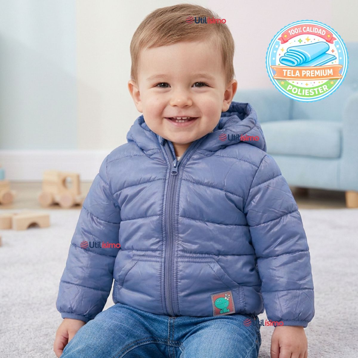 JUMP KIDS - Parka Dinosaurio Con Capucha Manga Larga Niño Jump Kids