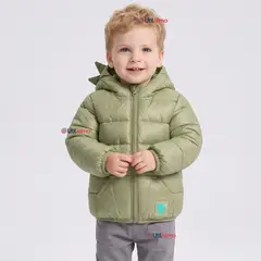 JUMP KIDS - Parka Dinosaurio Con Capucha Manga Larga Niño