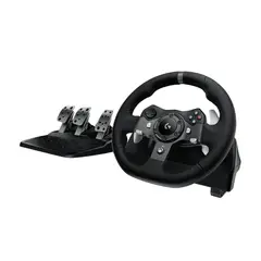 LOGITECH - G920 Driving Force Volante y Pedales, Force Feedback, 900°, Xbox One Series X S PC, Simulador de Carreras, Cuero, USB