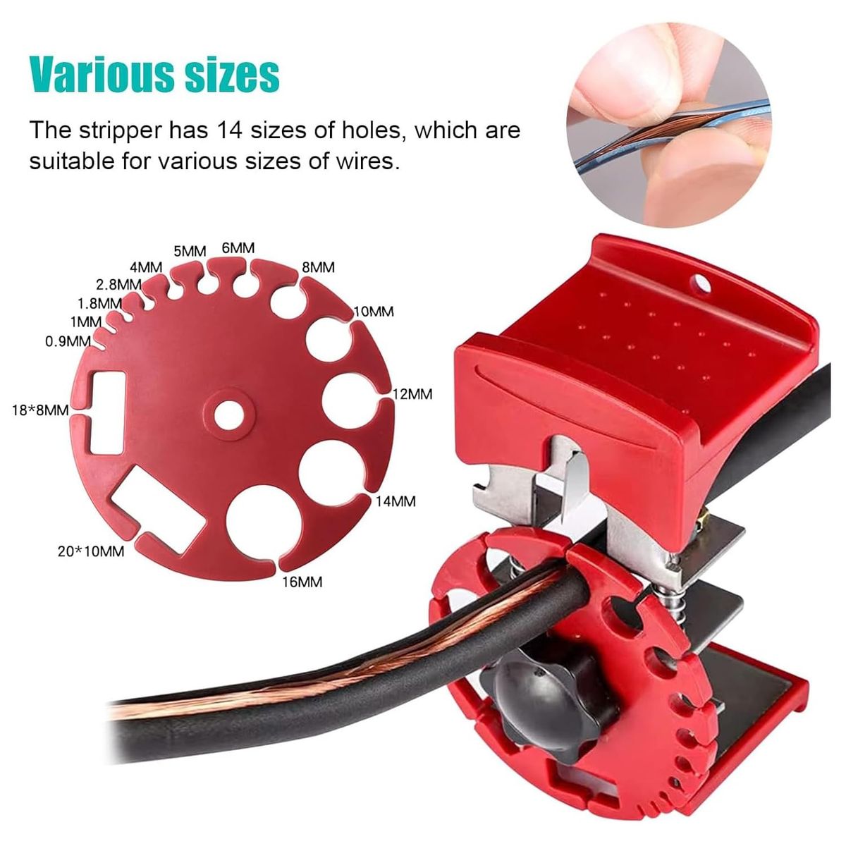 KUANGYE - Herramienta Pelacables Multifuncional Pelacables De Mano