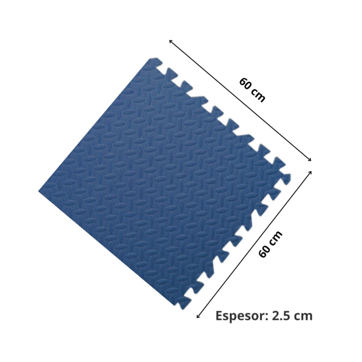 KINDA NICE - Alfombrillas De Espuma Para El Suelo Para Bebés Pack De 4 Azul