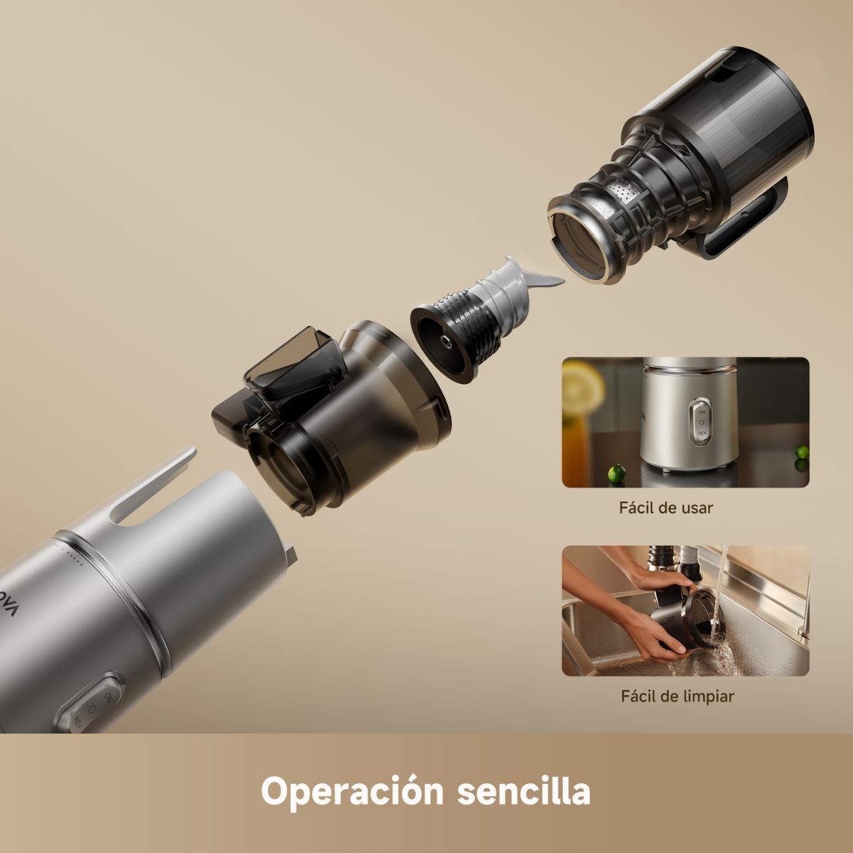 MOVA - Extractor de Jugo Prensado MOVA  SJ10